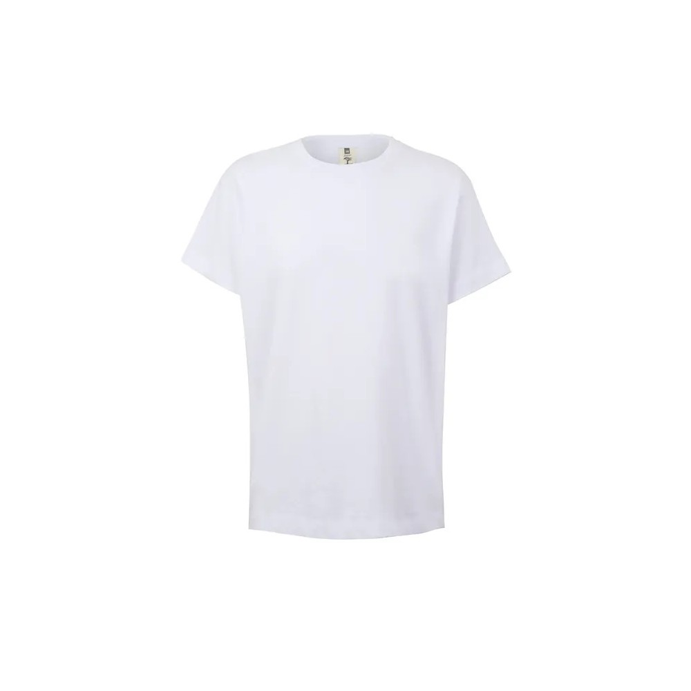 T-shirt básica de licra manga corta blanca