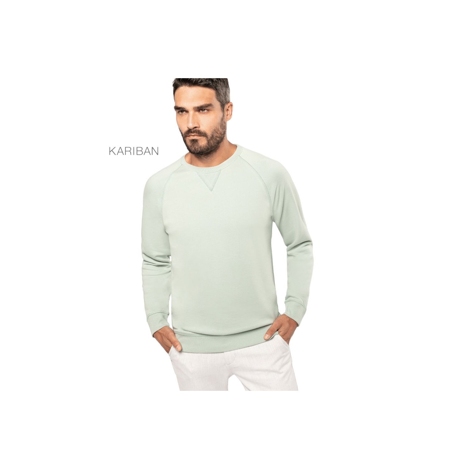 Sweatshirt BIO de Homem Kariban
