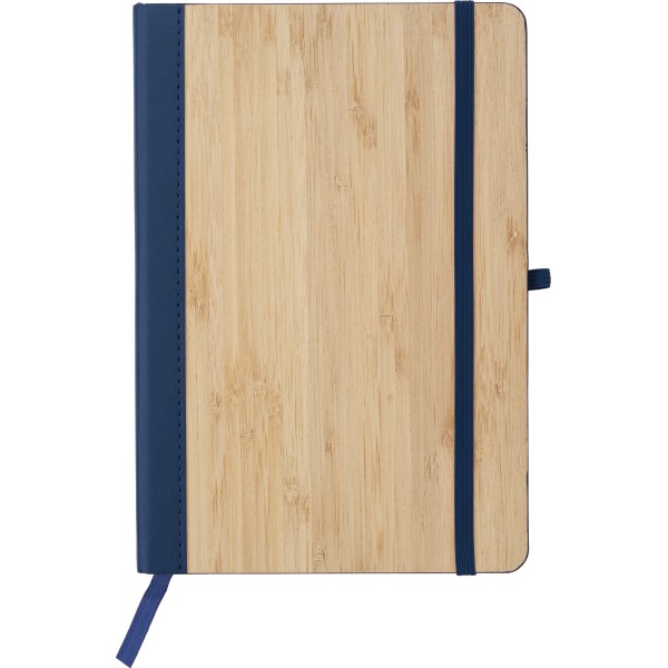 Caderno de PU e Bambu