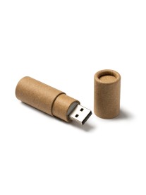 USB Cilíndrico em Cartão Reciclado