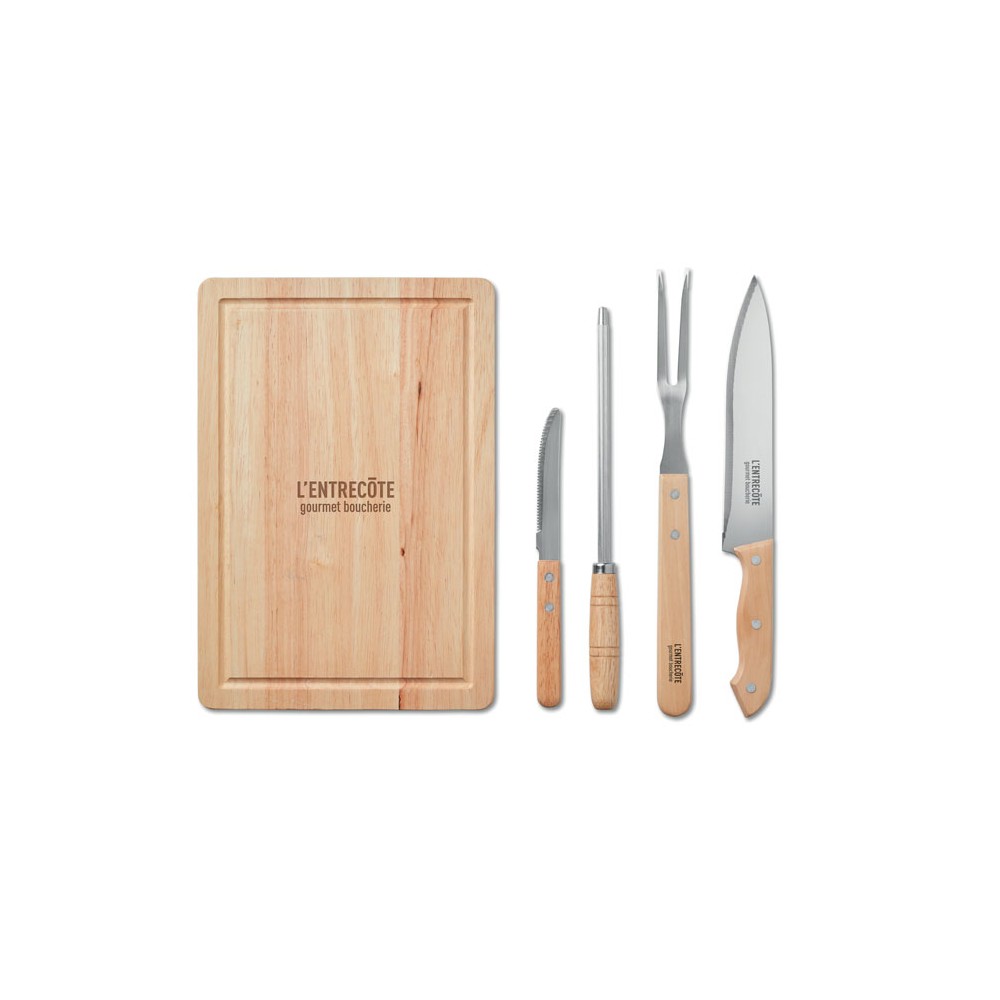 Conjunto de 4 Acessórios Para Churrasco