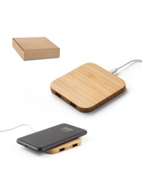Carregador Wireless em Bambu