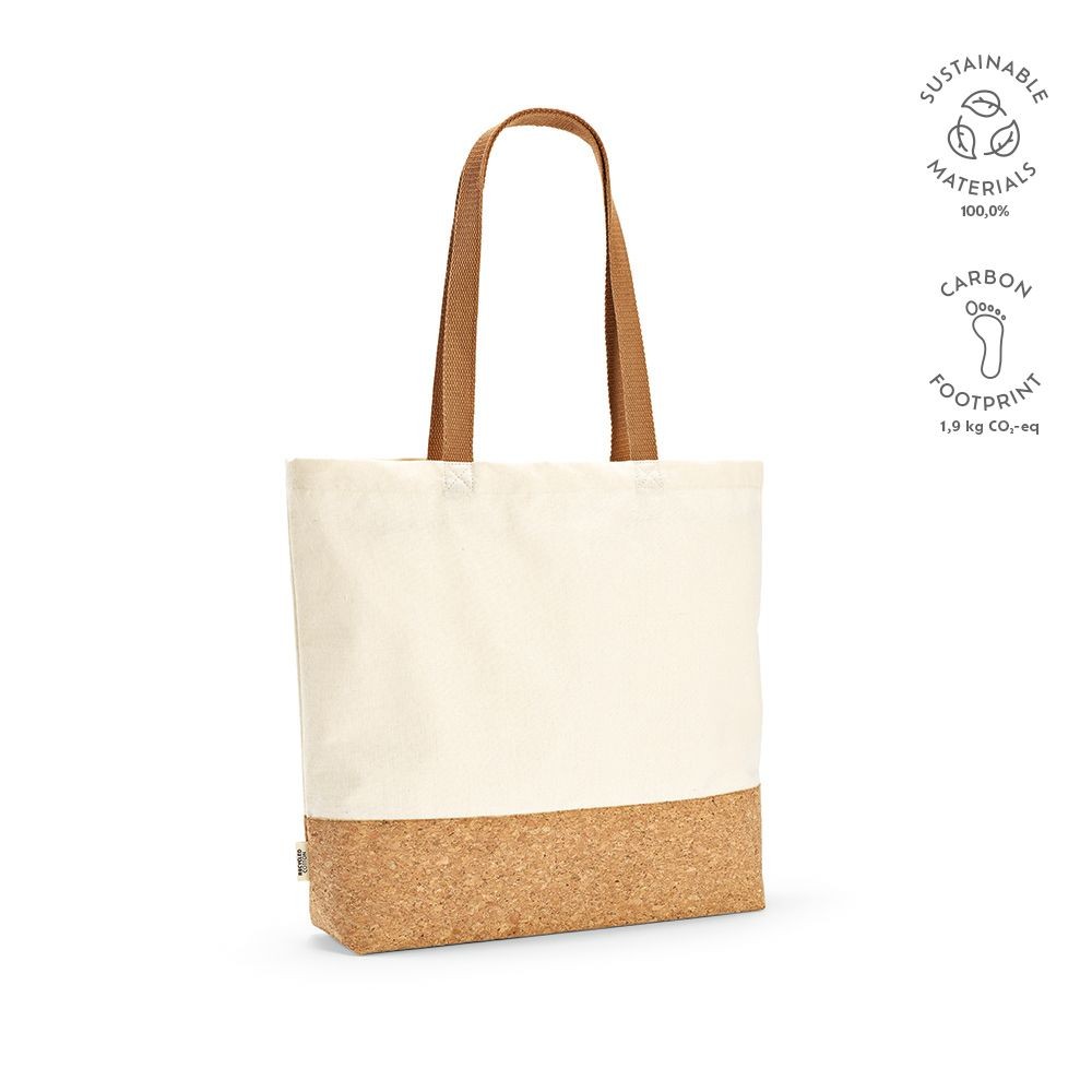 Tote Bag de Algodão Reciclado e Cortiça