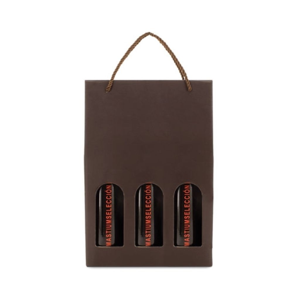 Saco caixa para 3 garrafas Luxe Meseguera