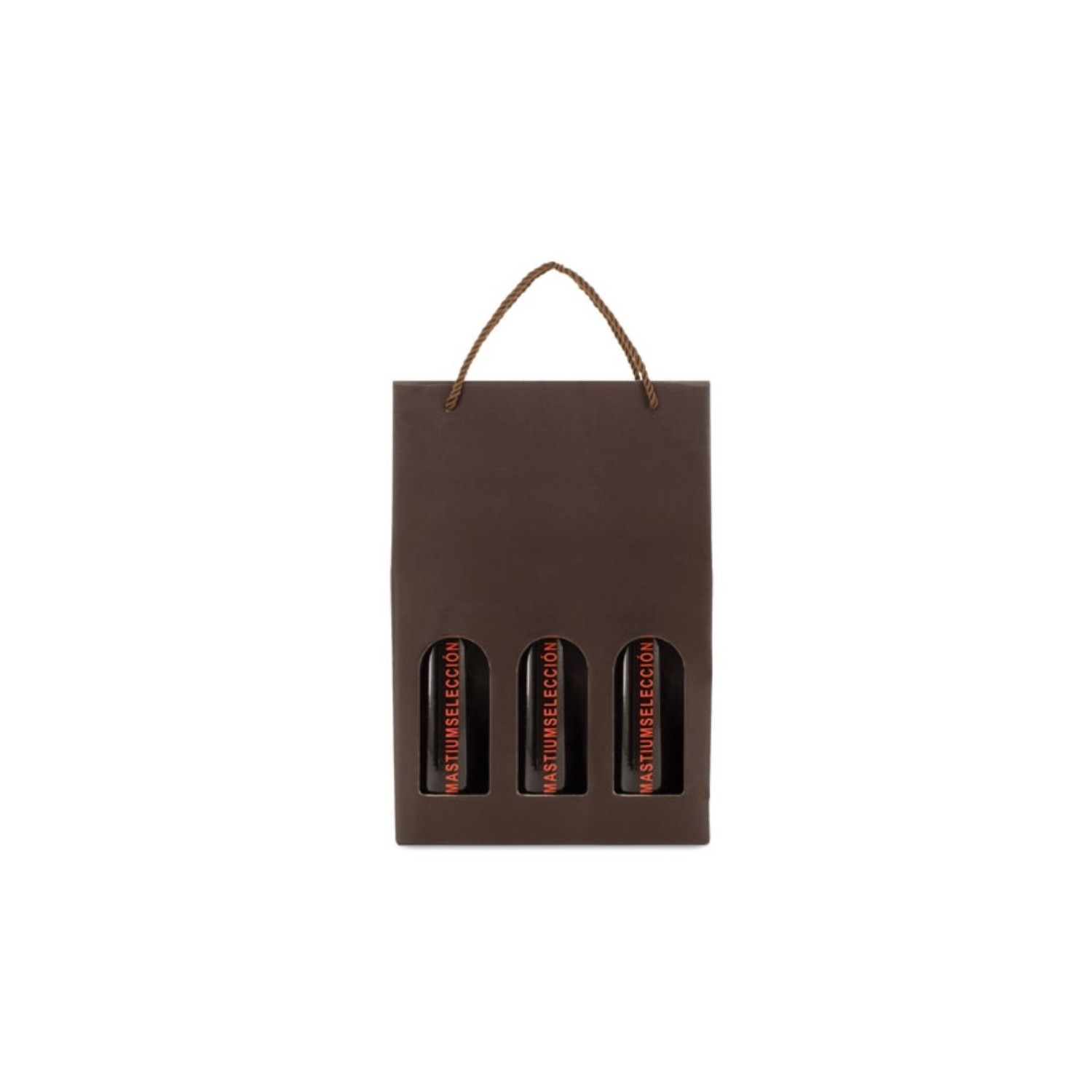 Saco caixa para 3 garrafas Luxe Meseguera