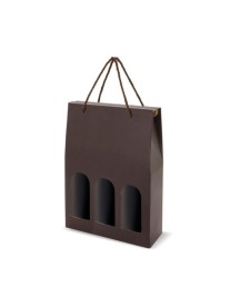 Saco caixa para 3 garrafas Luxe Meseguera