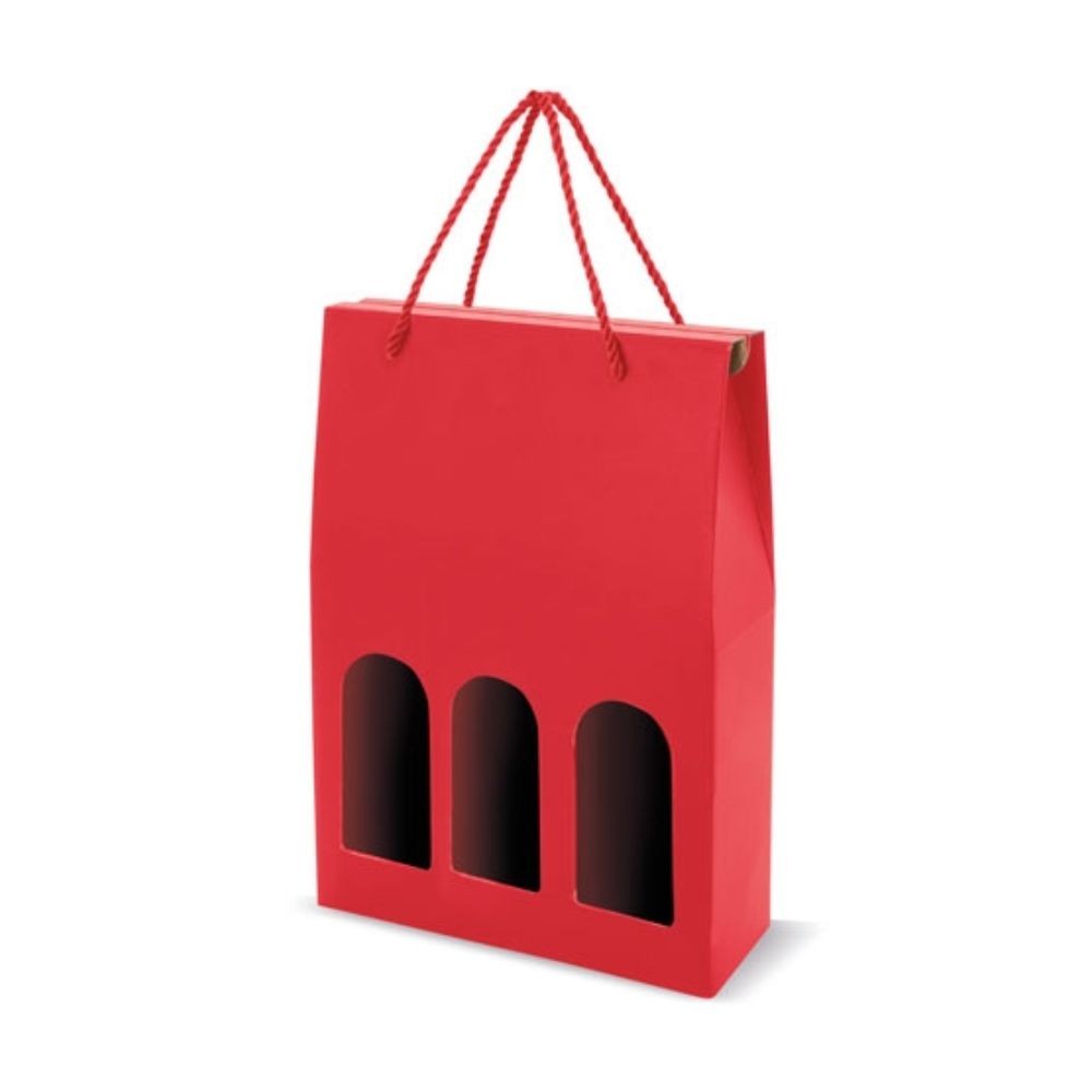 Saco caixa para 3 garrafas Luxe Meseguera