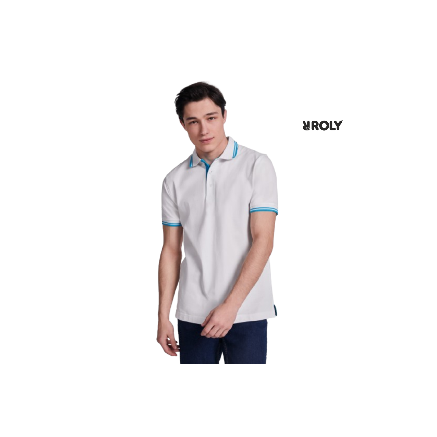 Polo de manga curta homem